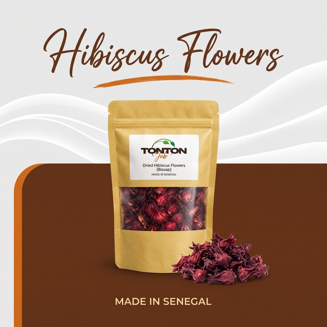 Tonton Jeb Dried Hibiscus Flowers pouch, the product used in this recipe