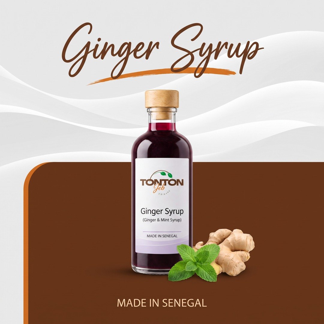 Tonton Jeb Ginger Syrup pouch, the product used in this recipe