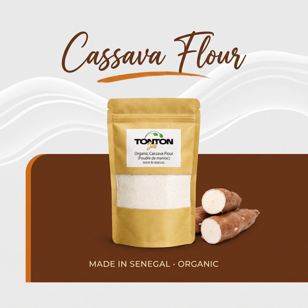 Tonton Jeb Cassava Flour pouch, the product used in this recipe